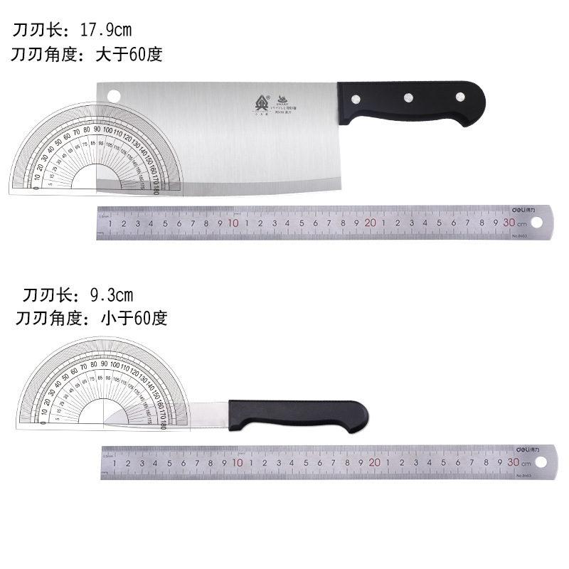 Kit de cuchillo de cocina doméstica cortar cuchillo de corte de cocina Yangjiang tres piezas set de cuchillos de bambú moldeo por inyección sin