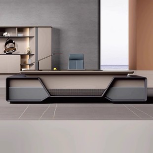 Dihao Office Boss Desk President Chairman Office Computer Desk Executive Desk Italian Minimalist Modern Light Luxury