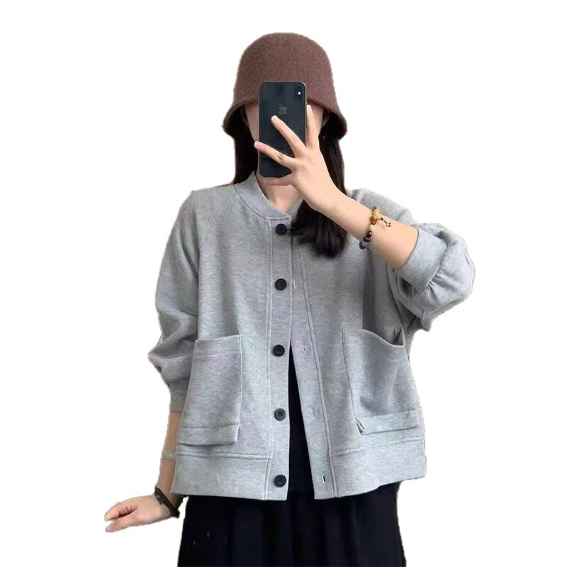 2025春秋季新款女士短外套开衫卫衣棒球服洋气爆款夹克上衣女装|undefined