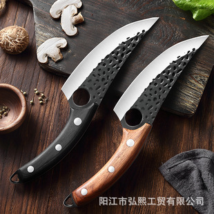 Hammer-grain forging slaughter boning machete slicing meat to kill fish, pig and sheep to peel multi-purpose knife sharp slicing knife