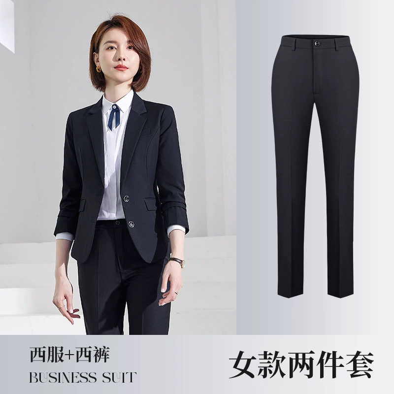Men's classic suit, black blue jacket, overall