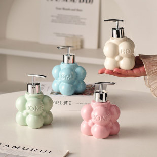Wholesale ceramic hand sanitizer bottle toilet hotel net red shower gel empty bottle sub-bottle press bottle Lotion