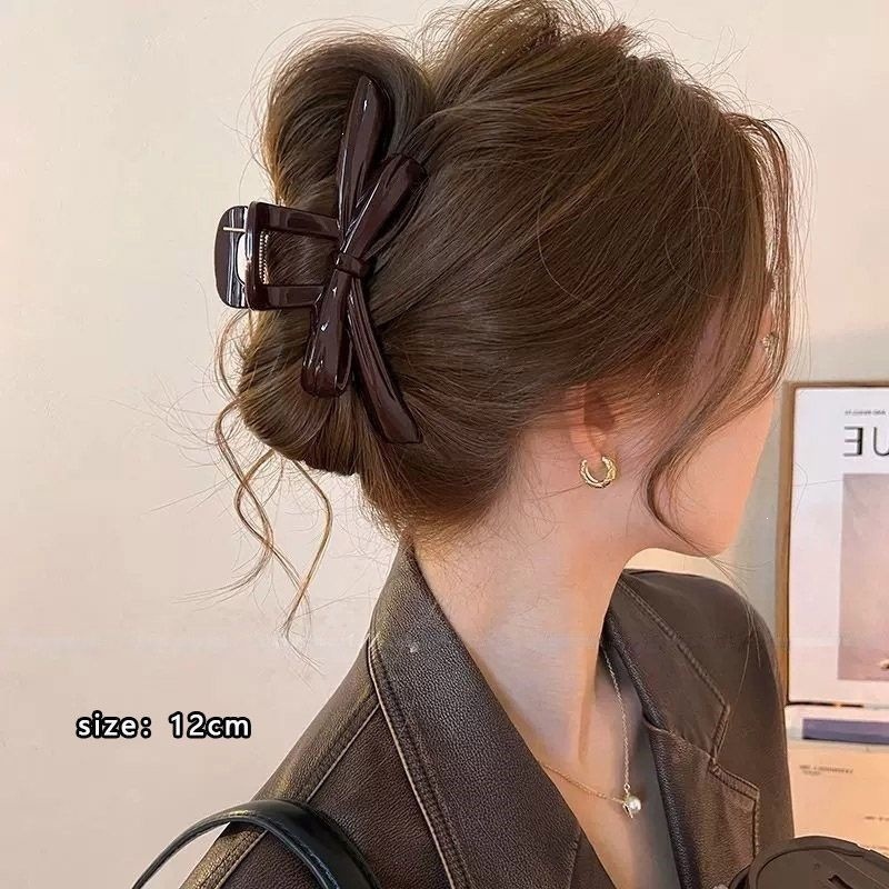 2026 nuevo clip de cabello ondulado clip de cabello de tiburón grande clip de cabello de mujer detrás de la cabeza de alta sensación clip de cabello accesorios para el cabello