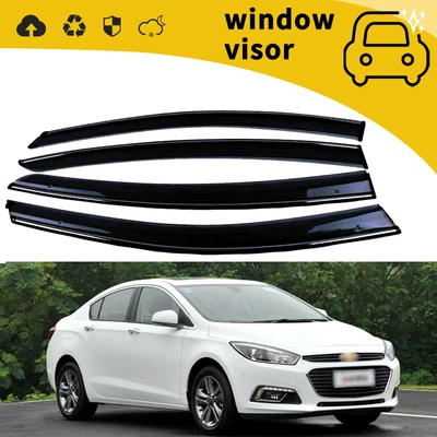rain eyebrow modification decoration, Rain shield - 15-16-cruzewith-plastic-bright-strip-adhesive-4