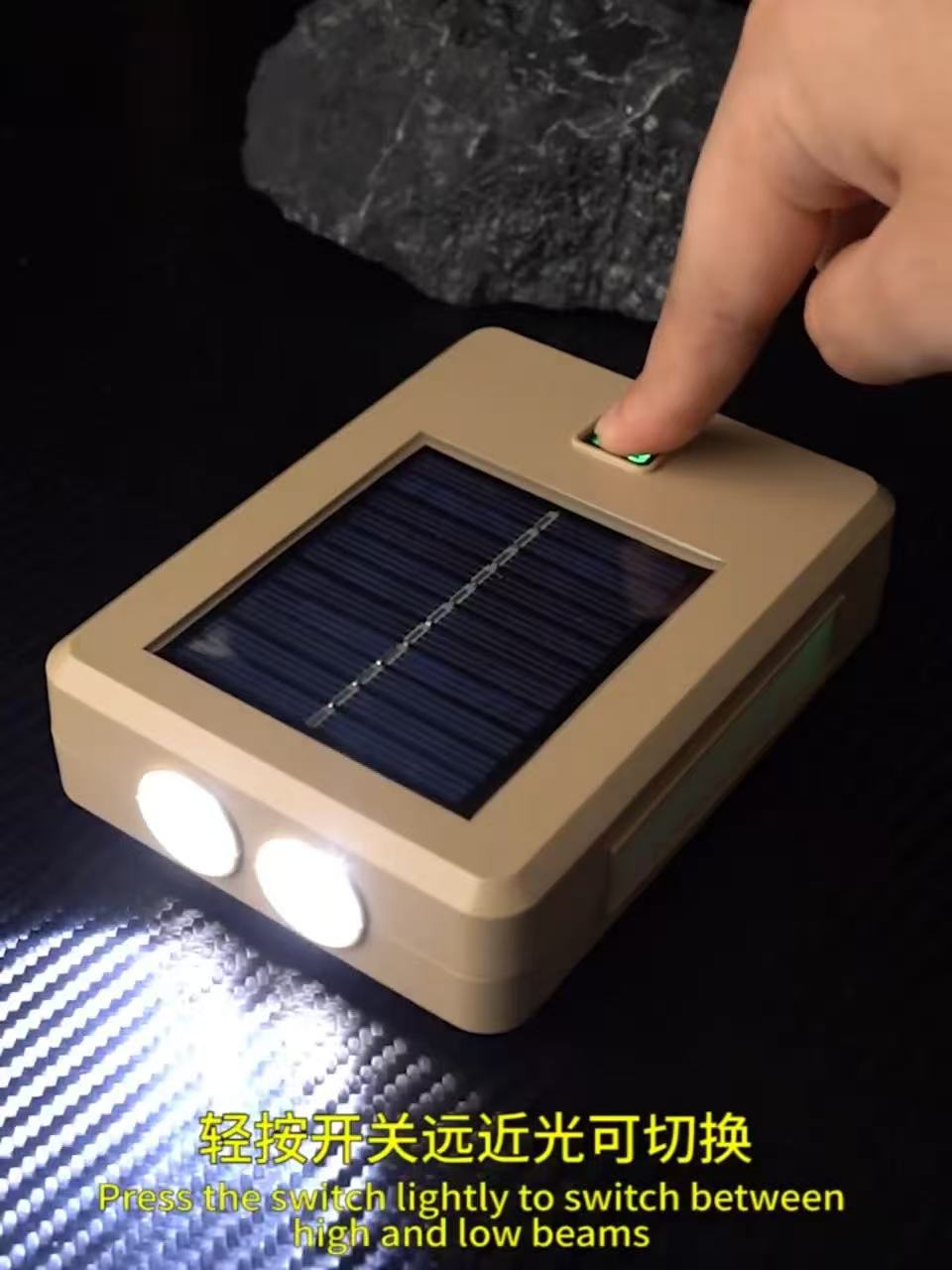 Emergency Strong Light Hand-Cranked Generator Lamp Solar Charging Lighting Multi-Function Rechargeable Flashlight Manufacturer Direct Sale