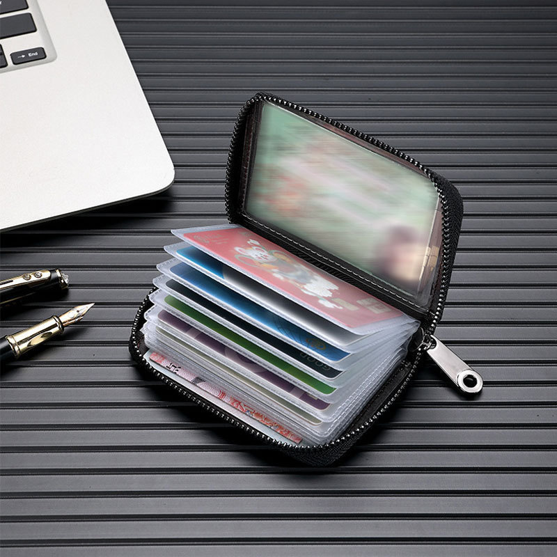 New Pu Leather Anti-Theft Men's Card Holder, Women's Daily Compact Portable Ultra-Thin Anti-Magnetic Bank Card Holder and Id Holder New Pu Leather Anti-Theft Men's Card Holder, Women's Daily Compact Portable Ultra-Thin Anti-Magnetic Bank Card Holder and Id Holder