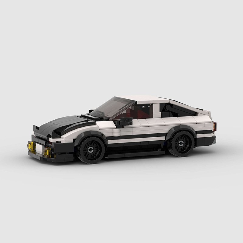 Animation Racing Sports Car Ae86Moc Compatible with Lego Small Particle Puzzle Assembled Kidsren's Building Block Toys Cross-Border Wholesale