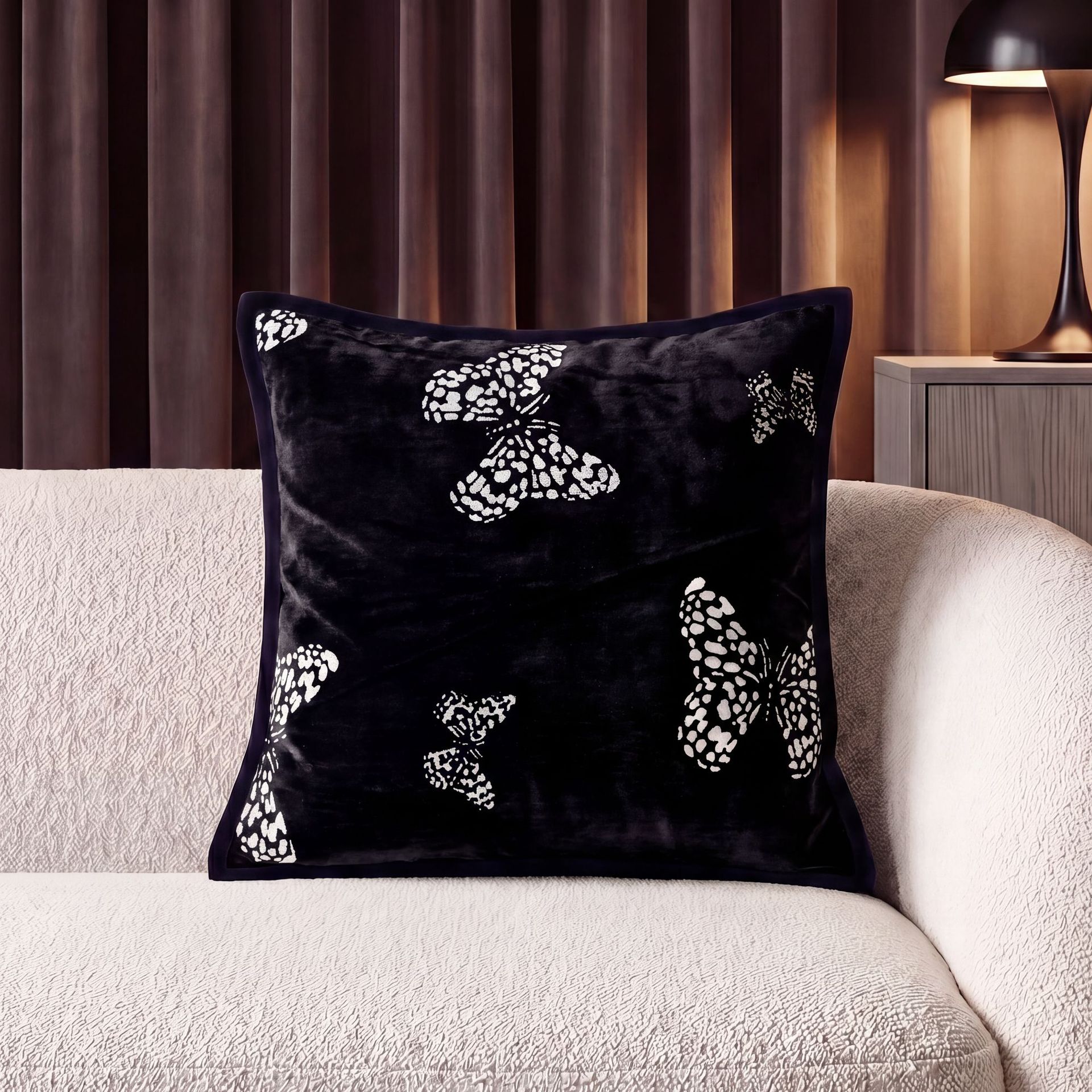 Nórdico de lujo ligero sofá almohada al por mayor almohada de sala de estar inwind jersey jacquard almohada transfronteriza un cabello