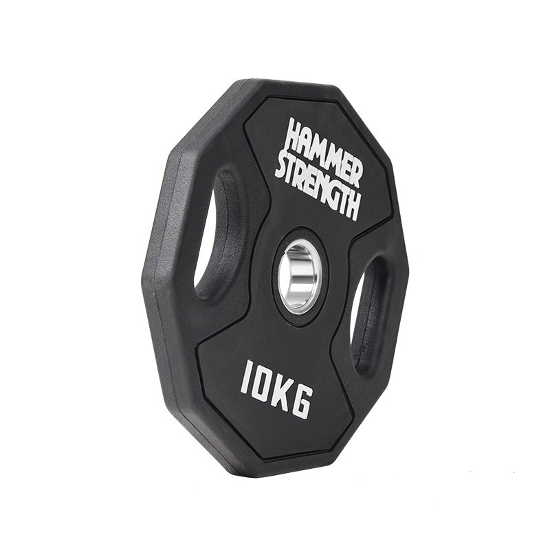 Barbell competitiva PU color envoltura barbell gimnasio fuerza comercial mano agarrar barbell volador profesional