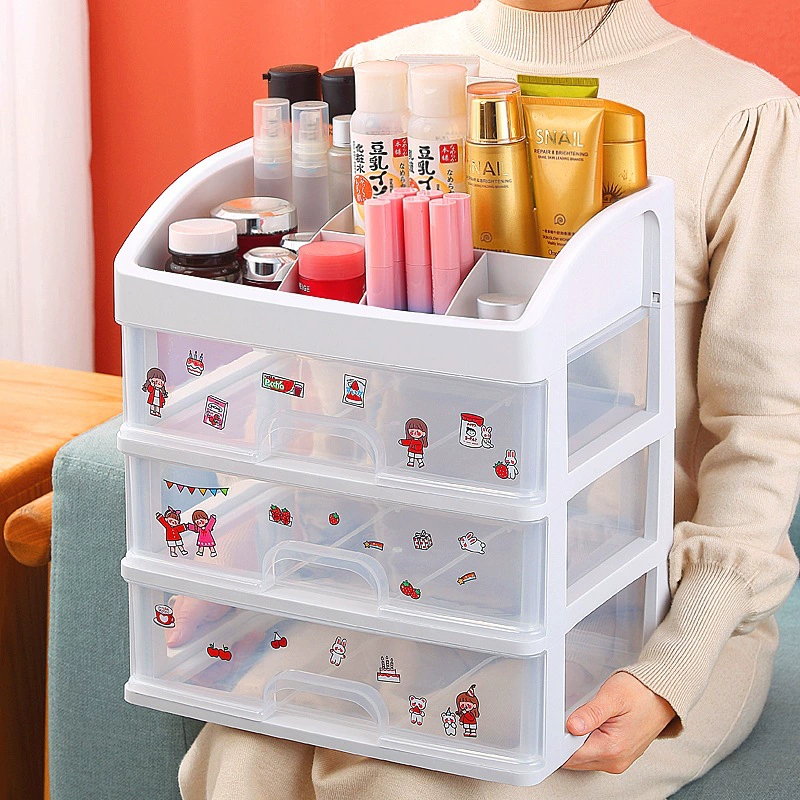 Universal handheld storage box, capacious makeup box