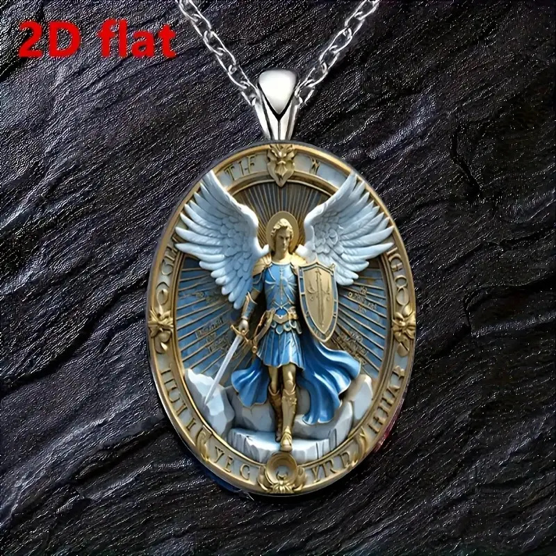 Cross-Border New Product Ancient Greek Mythology Angel Pendant Necklace Justice Guardian European and American Fashion Necklace Factory Direct Sale Cross-Border New Product Ancient Greek Mythology Angel Pendant Necklace Justice Guardian European and American Fashion Necklace Factory Direct Sale