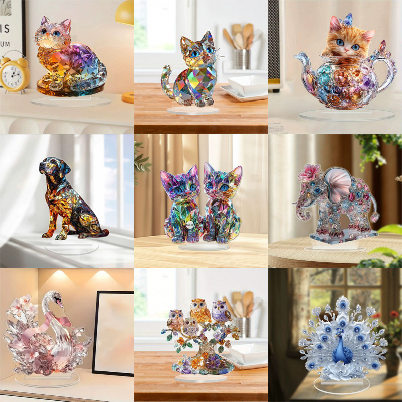 Factory Direct Sales Acrylic Animal Crystal Models for Valentine's Day and Birthday Gifts Factory Direct Sales Acrylic Animal Crystal Models for Valentine's Day and Birthday Gifts