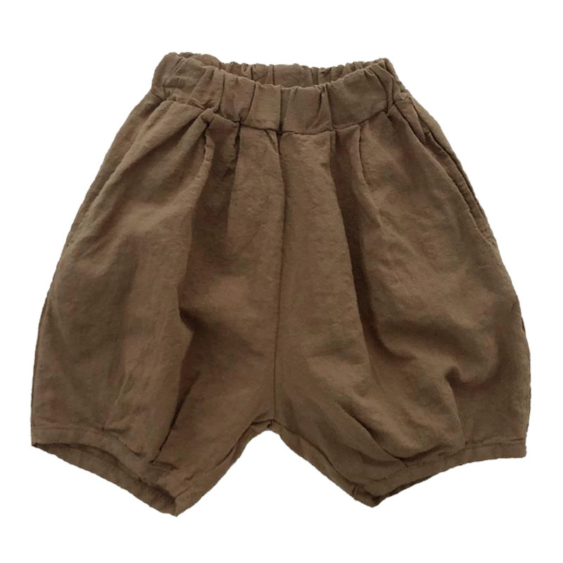 Thin trousers, children's flashlight, cotton and linen