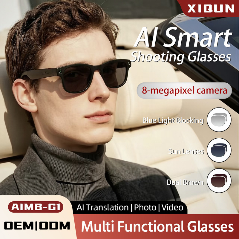 G1 Smart Glasses 8 Million Pixels Photo Local Storage Recording and Video Function Free Ai Real-Time Translation