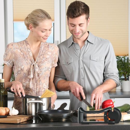 Rotating knife sharpener Amazon cross-border creative new product knife sharpener four-in-one home kitchen multi-function