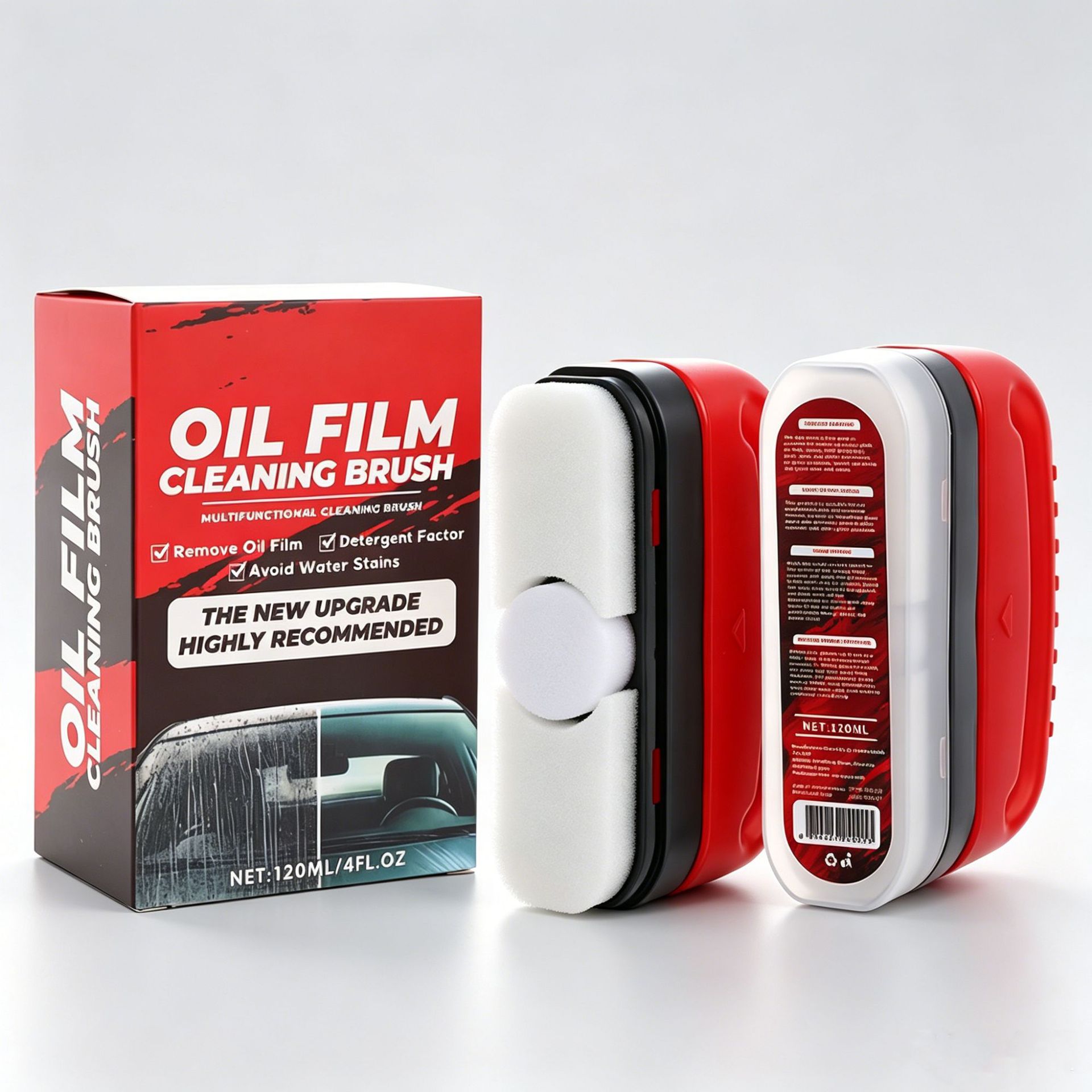 Removedor de película de aceite para vidrios de automóviles, potente cepillo de limpieza para manchas en el parabrisas delantero, limpia y elimina la película de aceite image 6