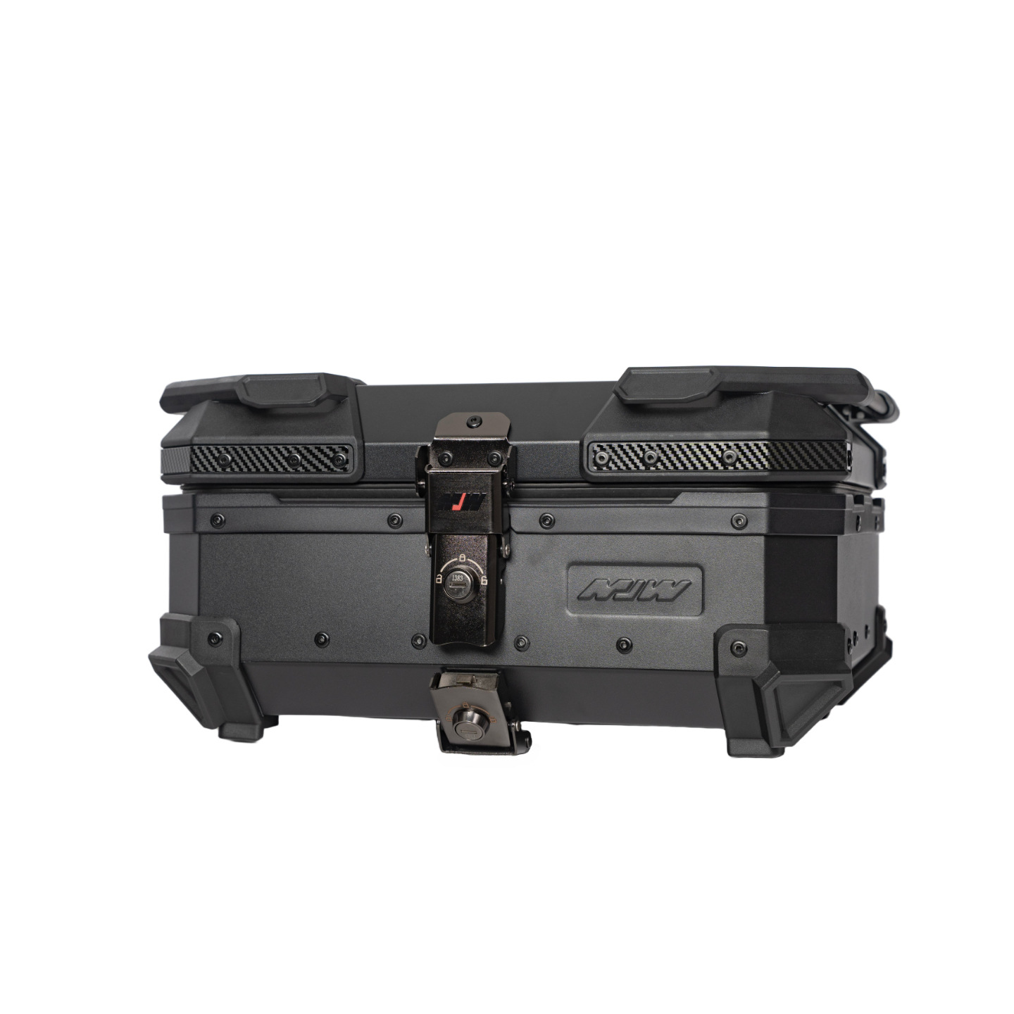 Motorcycle MJW28L Black Warrior Aluminum Alloy Tail Box Quick Release Travel Tool Box Electric Vehicle Rear Storage Box
