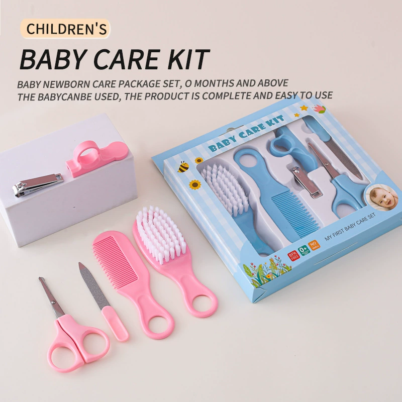 Набор для ухода за ребенком из 6 предметов, набор расчесок и щеток для ухода за ребенком, набор детских ножниц для ногтей