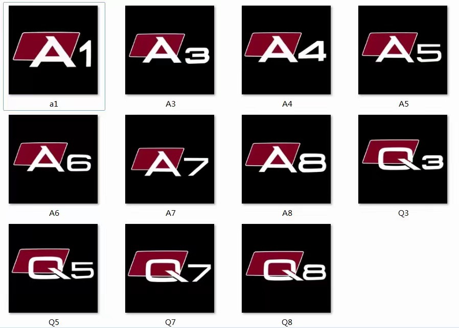 Adecuado para Audi lámpara de bienvenida A6L A4L Q3 Q5 A5 Q7 A7 A3 A8 S6 láser lámpara de proyección del coche