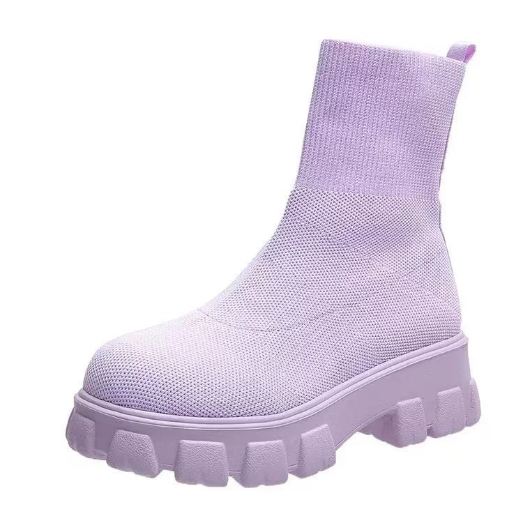 Martens, socks, breathable low boots platform, plus size, autumn