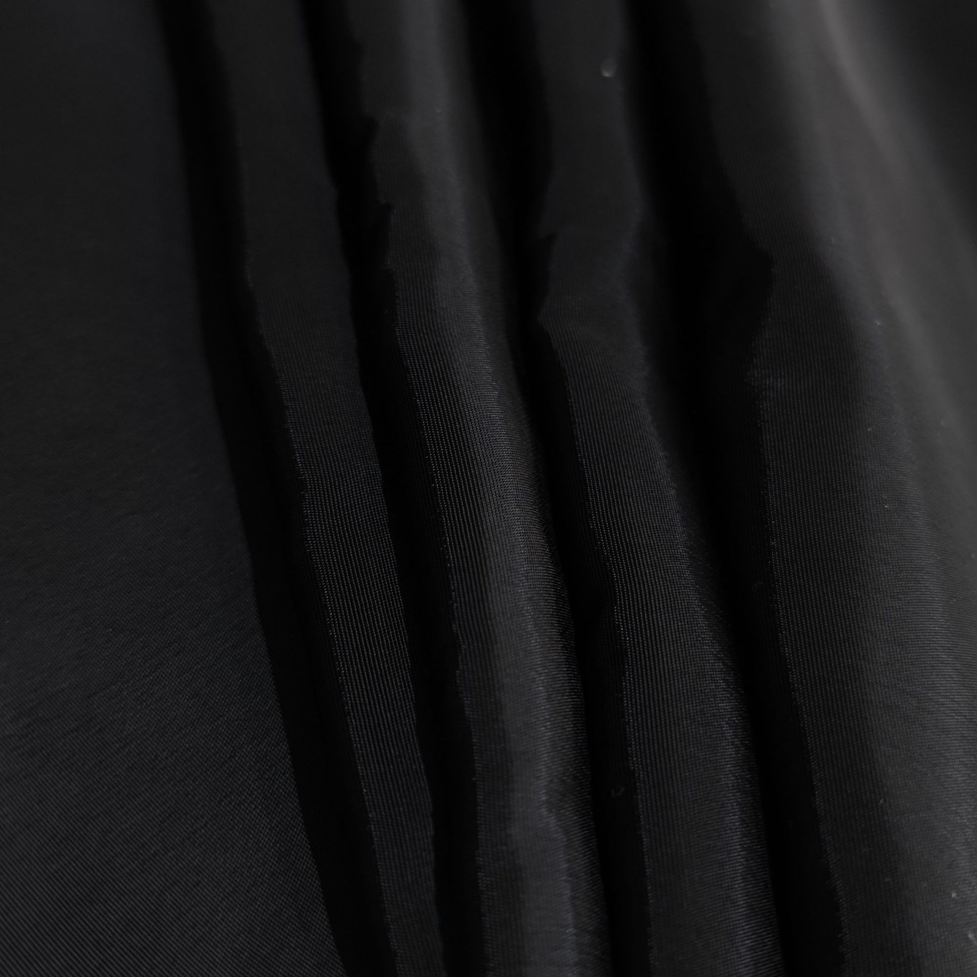 仿記憶面料染色滌綸純色連衣裙休閒服褲裝套裝斜紋面料棕色黑色供