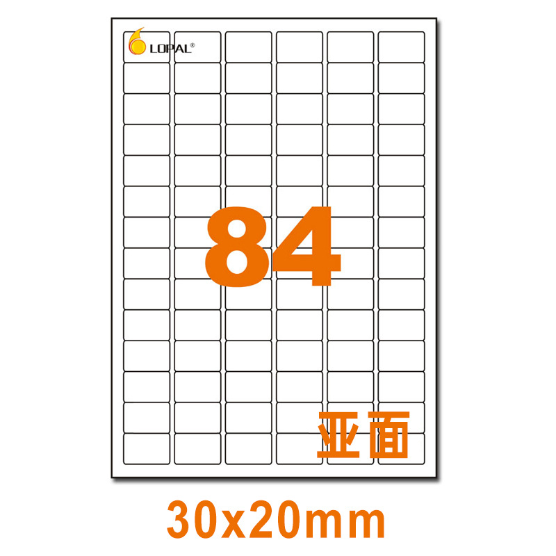 서브페이스 84 30*20mm 80 매/가방