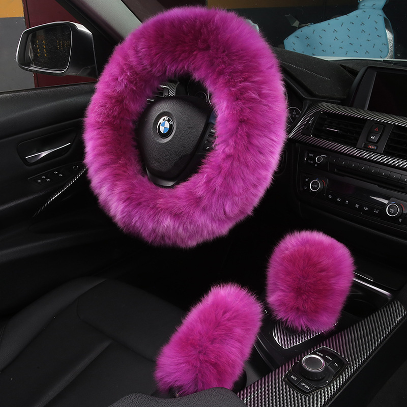 형광 핑크 핸들 커버 + 기어 커버 + 핸드 브레이크 커버