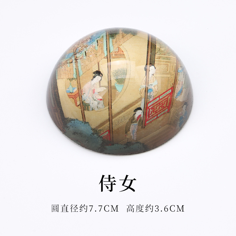 라운드 크리스탈 문진-메이드