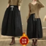 山本秋冬松紧腰宽松半身裙