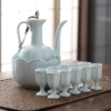 Tianqing 1 pot 10 cups + bowl + gold tracing