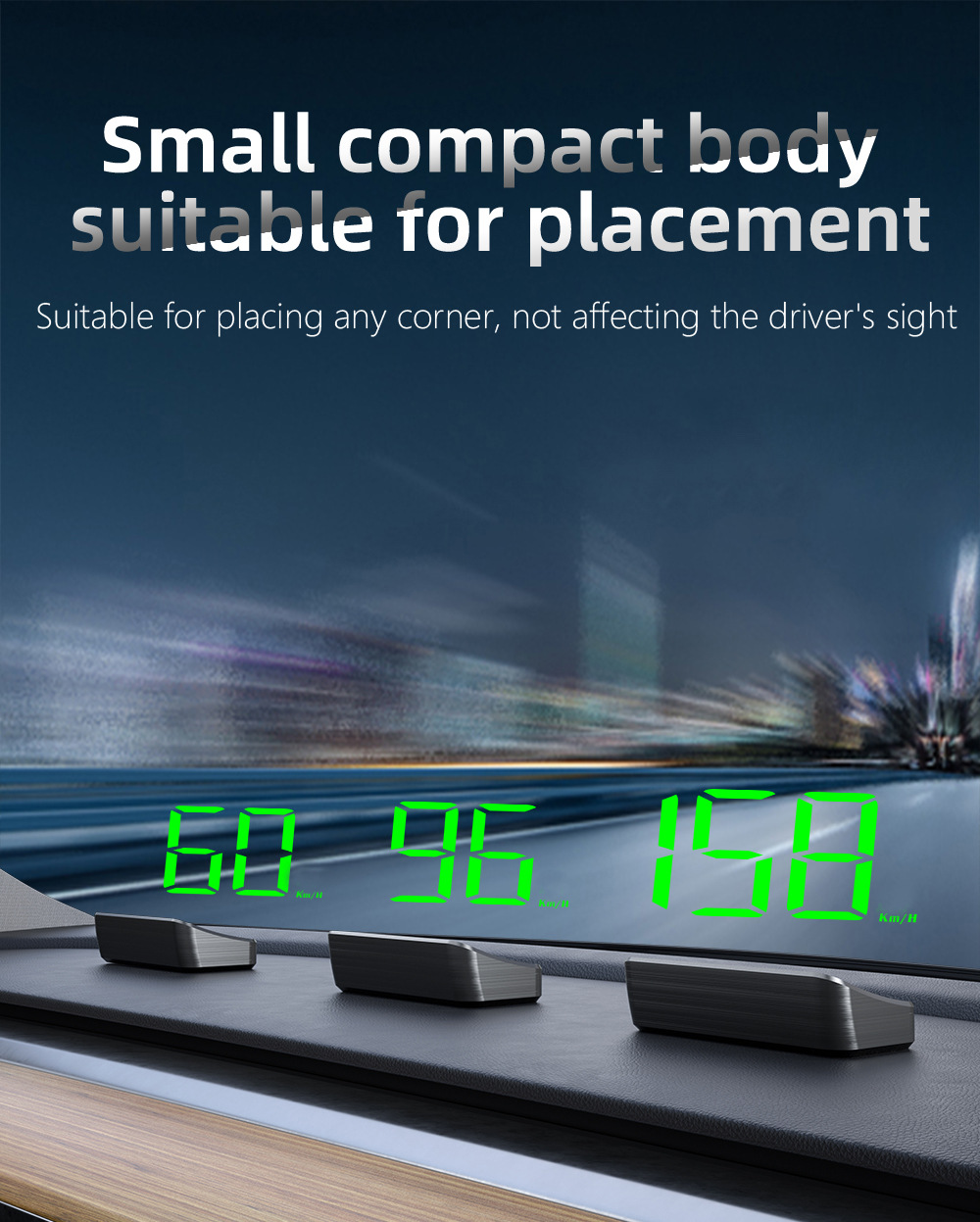 M2 New Universal HUD Head-Up Display Car GPS Speedometer KM/MPH High-Definition Display Screen Manufacturer
