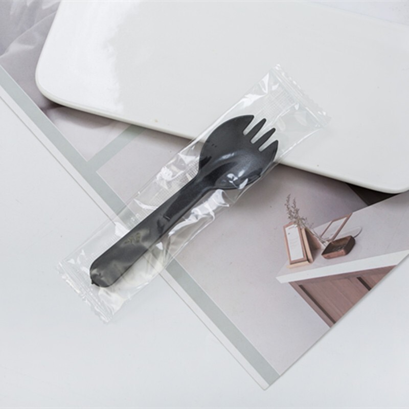 メーカー直販使い捨てケーキフォークデザートスプーン果物フォークアイスクリームプラスチックナイフフォークスプーン独立包装|undefined