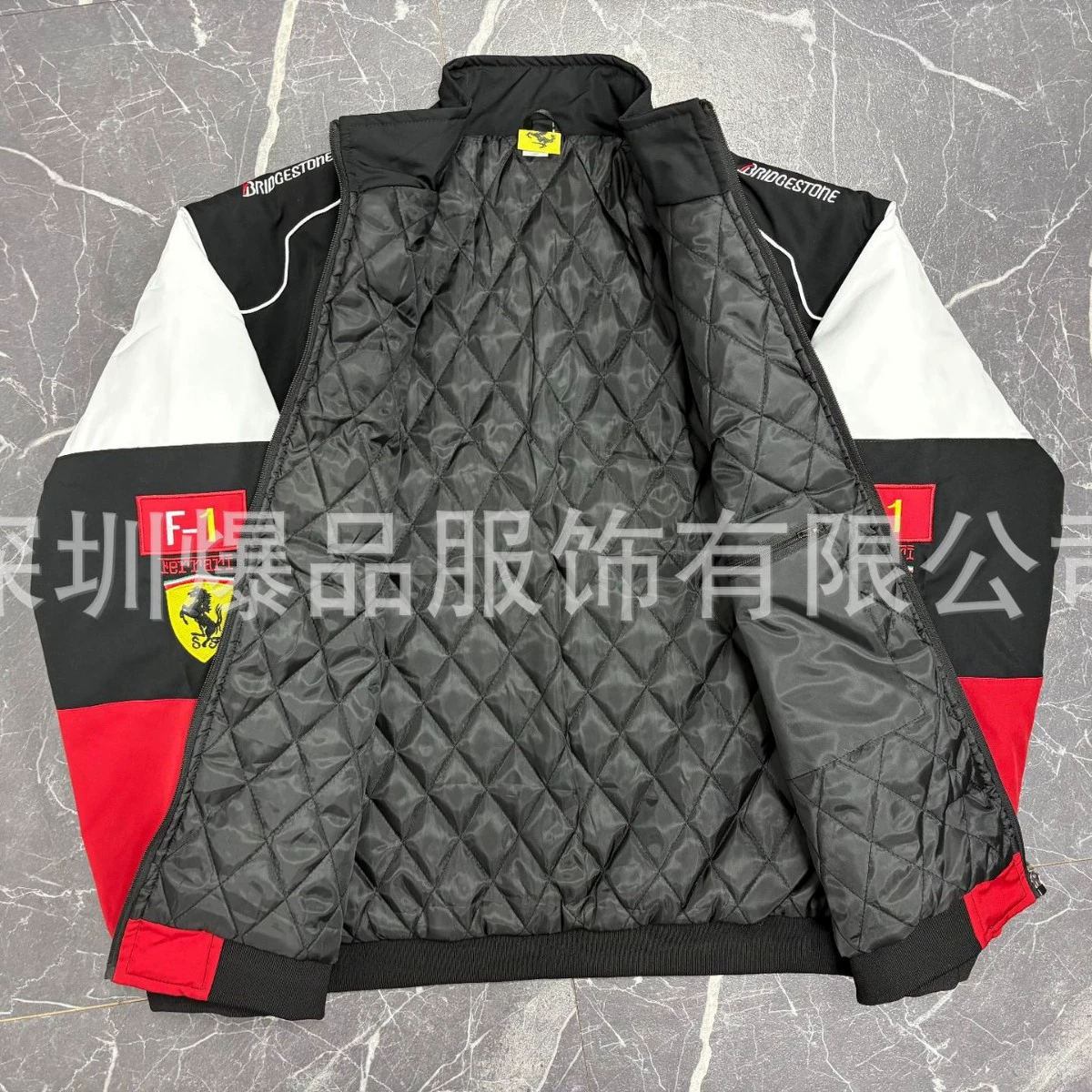 (跨境贸易), ferrari, гоночная машина, куртка, трикотаж, с вышивкой, американский стиль, версия для путешествий, индивидуальная пошивка