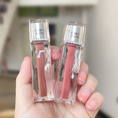 Small ice cube transparent water ripple lip glaze velvet matte matte lipstick shows whiteness and is not easy to stick to the cup of student lip mud makeup