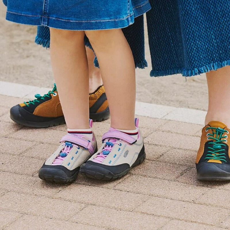 Новый цвет~ Детские кроссовки Cohen JASPER для активного отдыха, замшевые повседневные спортивные туфли для мальчиков и девочек, для детей среднего и старшего возраста