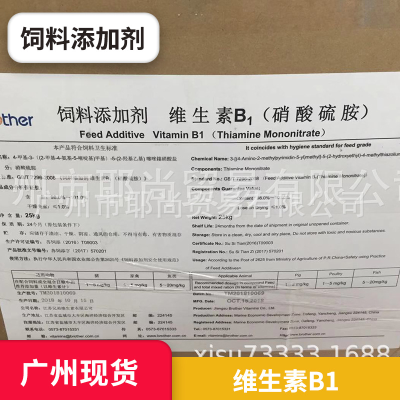 广州现货   硝酸硫胺   维生素B1  高品质   饲料添加剂