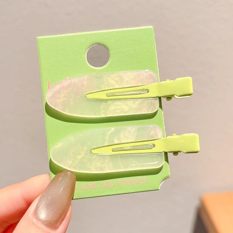 Pequeña broca de pelo fresca sin marcas de verano dulce broca de cabello de color broca de cabello rotura broca lateral broca de cabello adornamiento de mujer