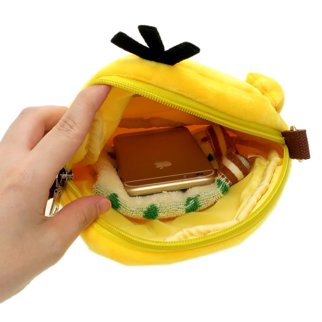 Lindo de dibujos animados Keda pato púrpura Geng fantasma Messenger bolsa de teléfono móvil bolsa de hombro de los niños de las mujeres