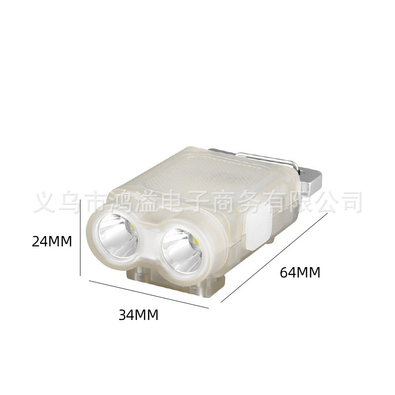 En stock sombrero de luz fluorescente llavero fuerte luz de iluminación portátil mini luz de emergencia