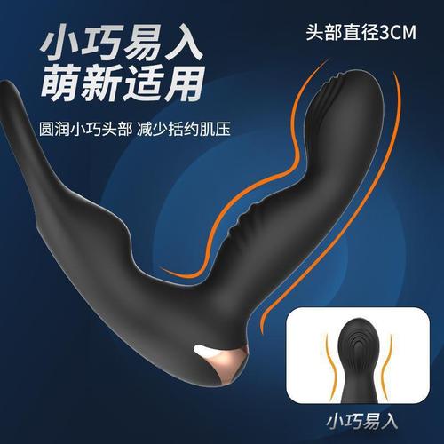 Laile Steve anal plug vibrator backcourt prostate massager wireless remote control double shock masturbation device for men
