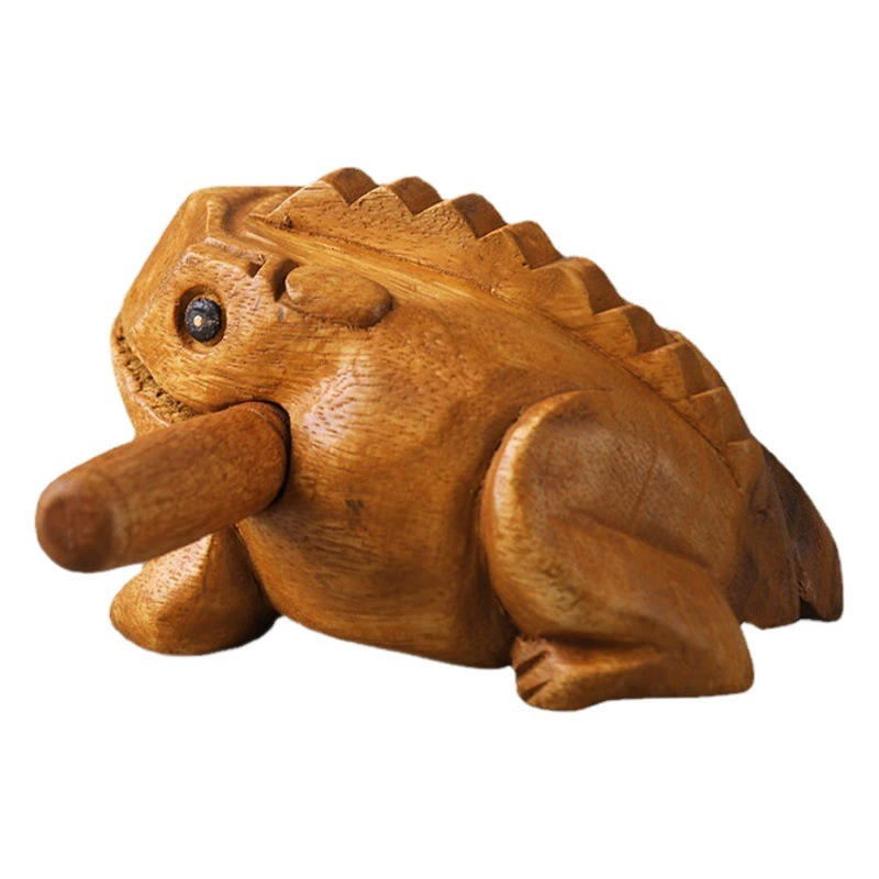 Тайская резьба по дереву Лягушка Живописная зона Горячая продажа Туризм Памятные ремесла Подарки Оптовая продажа Деревянная вокальная Жаба