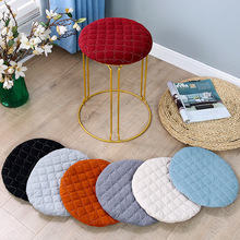 新款 小圆凳子套罩四季坐垫椅子套圆凳垫凳套圆形板凳套加厚婚庆