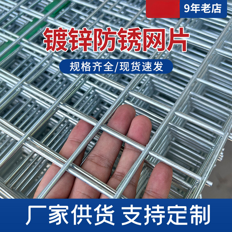 镀锌铁丝电焊网片建筑网格养殖隔离网加粗狗笼子钢丝围栏防护网
