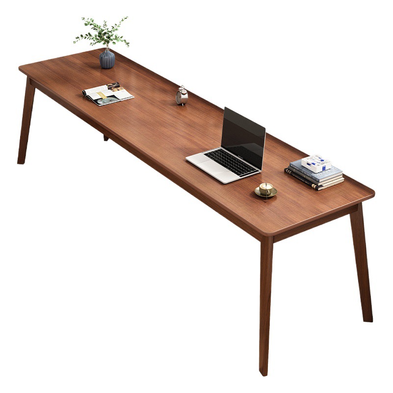 Mesa larga madera maciza pierna ventana mesa de pared mesa estrecha mesa de trabajo hogar doble escritorio de la computadora