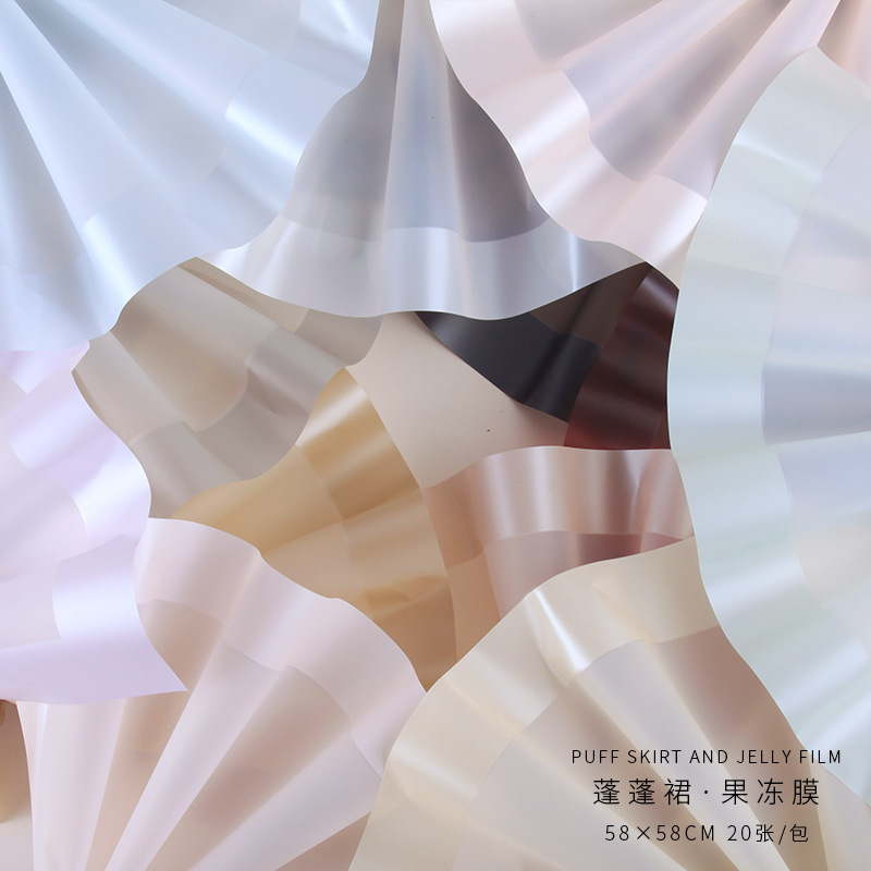 Huaxi comercio exterior al por mayor, marcos de película de gel de goma de arroz impermeable, florista, papel de envoltura de flores al por mayor