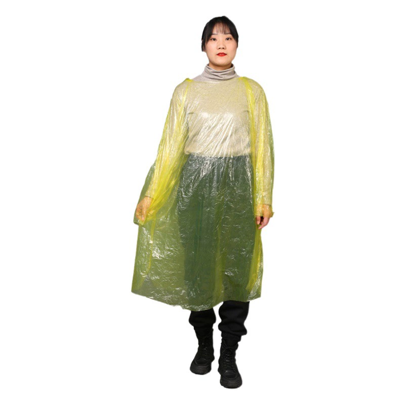 Одноразовый плащ, утолщенный и увеличенный, для взрослых и детей, для путешествий на открытом воздухе, рафтинга, 7-цветное портативное пончо из этиленвинилацетата