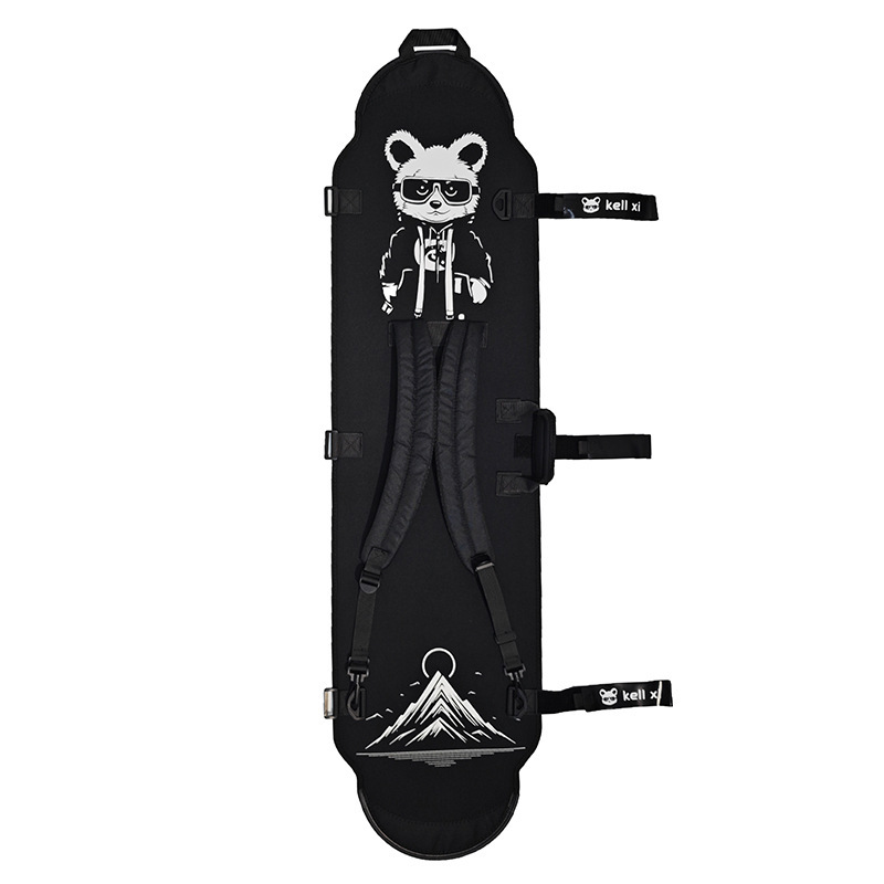 Panda Print Snowboard Protective Cover for Snowboard, Can Be Carried as a Shoulder Bag or Backpack, Anti-Collision and Anti-Scratch
