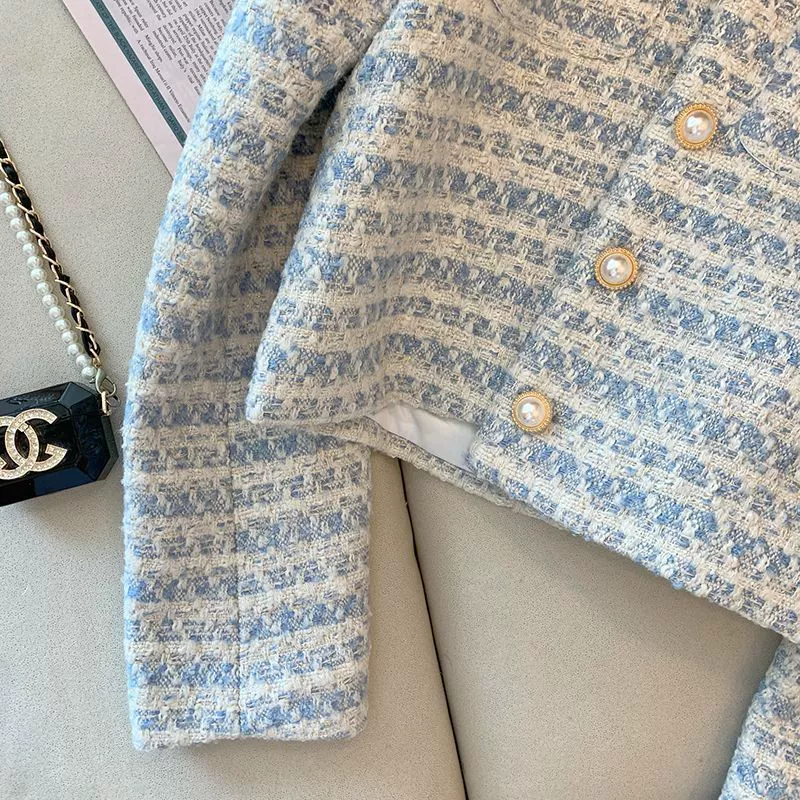 Осенняя куртка, стиль Chanel, для подростков, французский стиль, яркий запоминающийся стиль