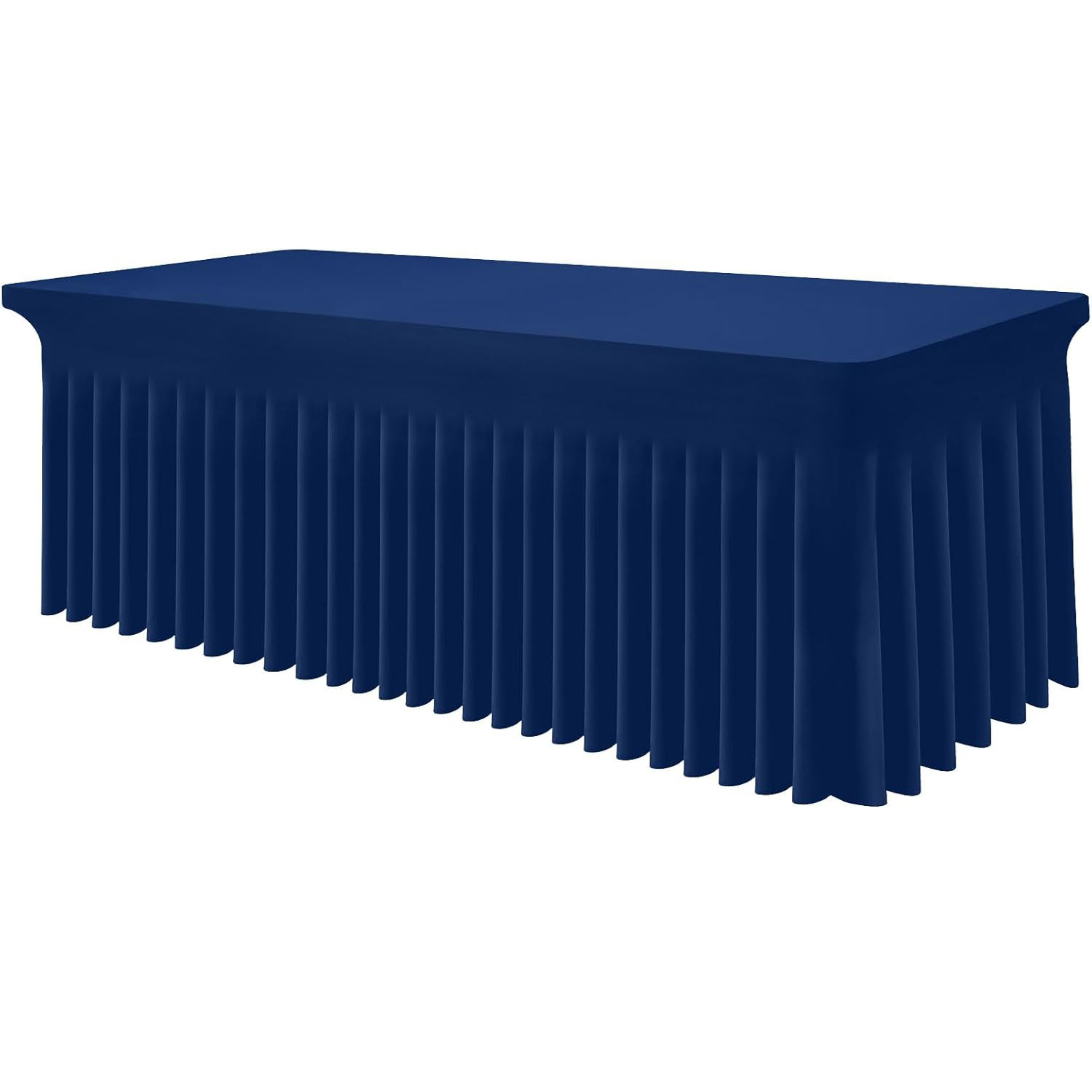 Mantel de spandex de seda de leche mantel elástico ajustado elástico de 1,8 m mantel lavable rectangular falda de mesa de banquete al aire libre