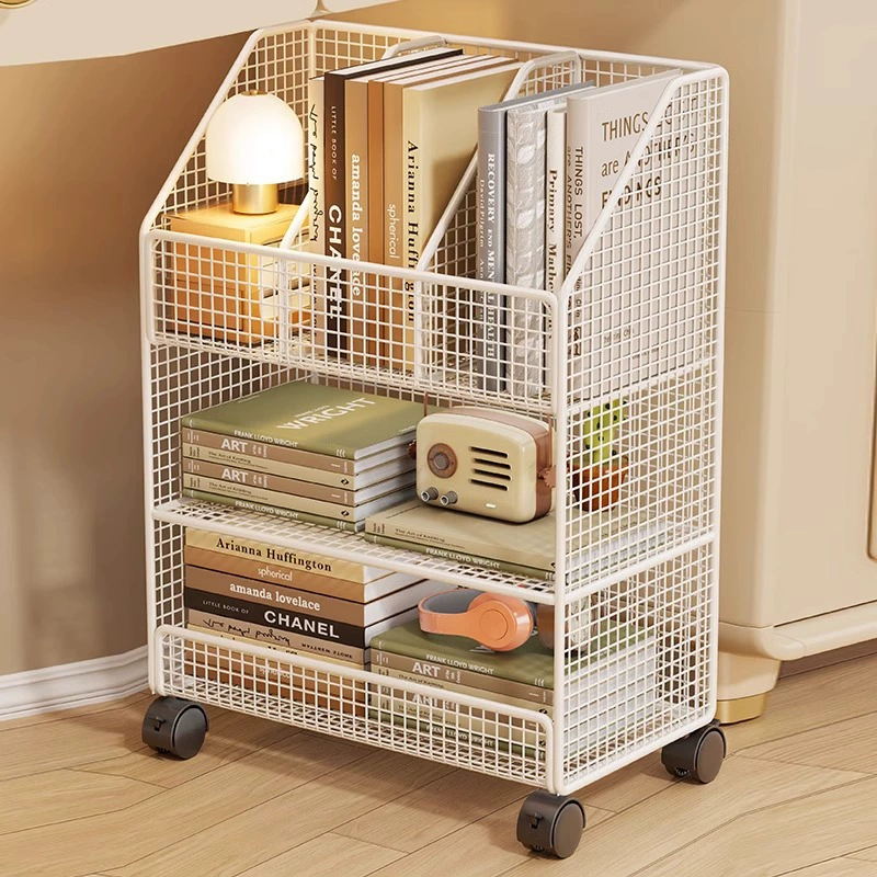 Небольшая книжная полка рядом с письменным столом Подъемная книжная стойка шкива для хранения небольших полок